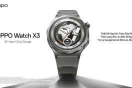 Oppo Watch X3 mở bán ở Việt Nam giá 13 triệu đồng: khung titan siêu nhẹ, chip kép, pin 5 ngày