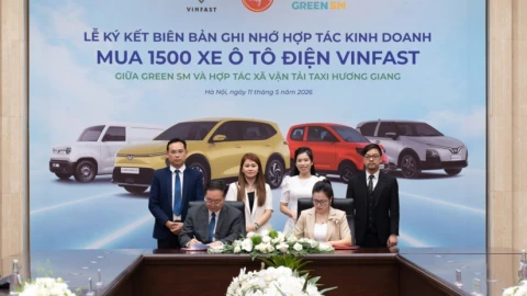 Hợp tác xã taxi ở Bắc Ninh xuống tiền mua 1.500 ô tô điện VinFast, điện hóa toàn bộ đội xe