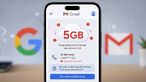 Siết dung lượng Gmail? Chỉ còn 5GB nếu không xác minh số điện thoại