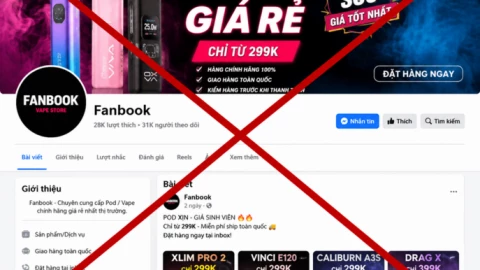 Lập fanpage Facebook bán pod/vape giá rẻ để lừa đảo 2,7 tỷ đồng