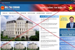 Xuất hiện hàng loạt trang giả mạo Bộ Tài chính để lừa đảo người dân