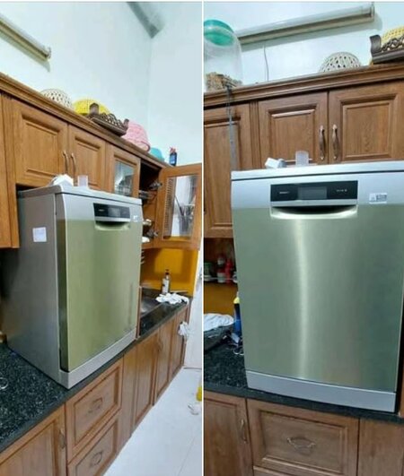 Nhà tuy hơi chật nhưng tinh thần giải phóng phụ nữ đáng hoan nghênh :)