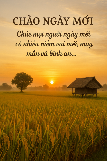 lời chúc tốt đẹp - chào buổi sáng