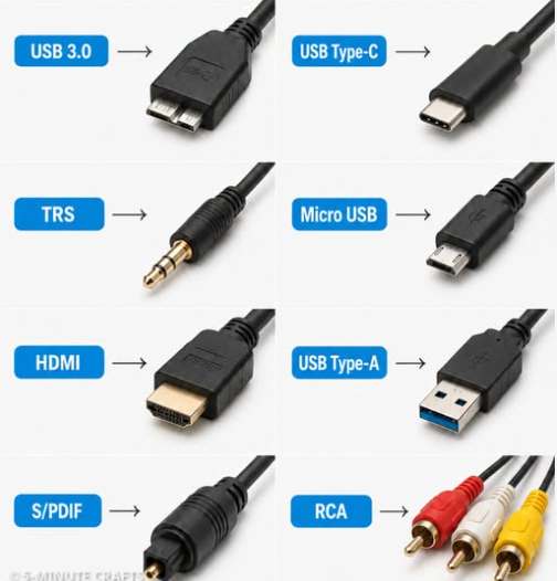 Các dạng cáp kết nối có thể bạn chưa biết tên gọi