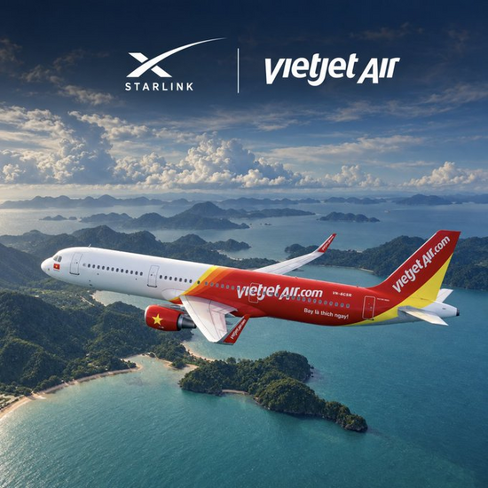 Starlink sẽ có trên 120 máy bay Vietjet
