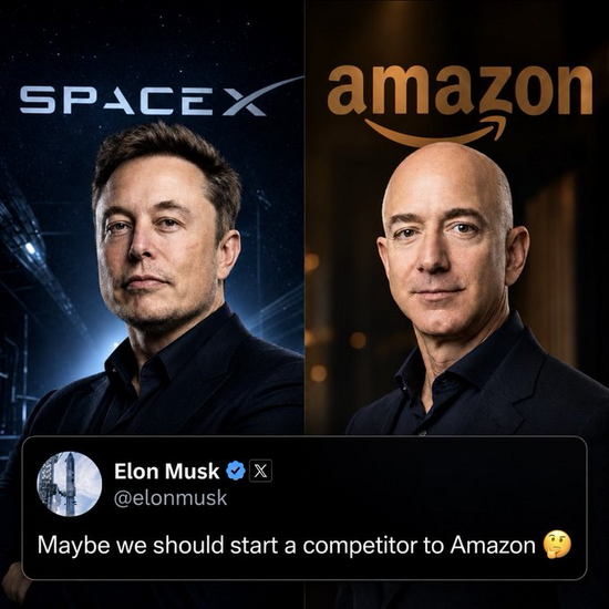 Elon Musk tuyên chiến với Amazon rồi
