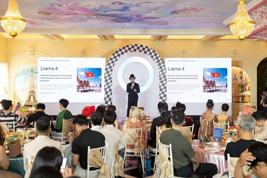 Ông Khôi Lê, Giám đốc Quốc gia thị trường Việt Nam, Meta phát biểu tại sự kiện_ko lo go.jpg