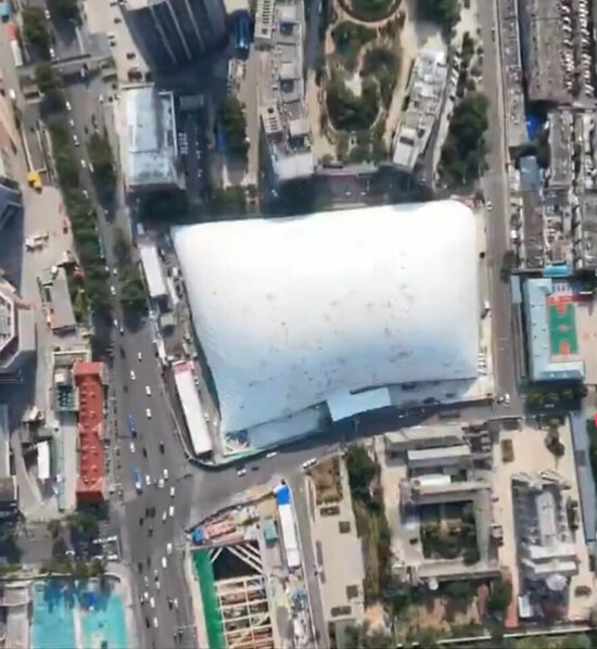 Mái vòm hơi nhân tạo khổng lồ của Trung Quốc