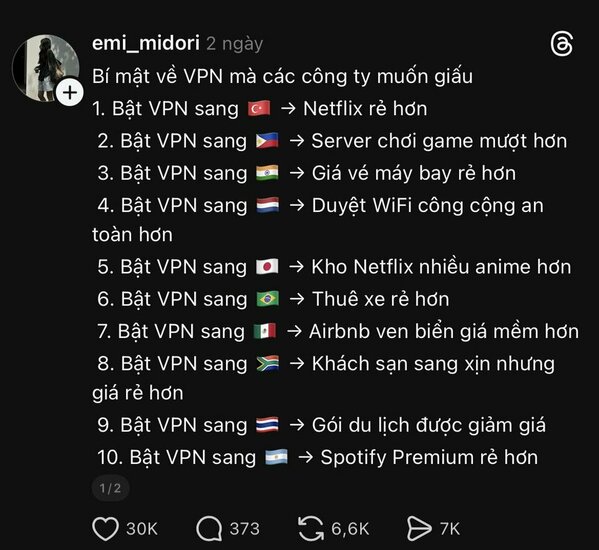 Phúc lợi không phải ai cũng biết khi dùng VPN "nhảy tường" sang các quốc gia khác