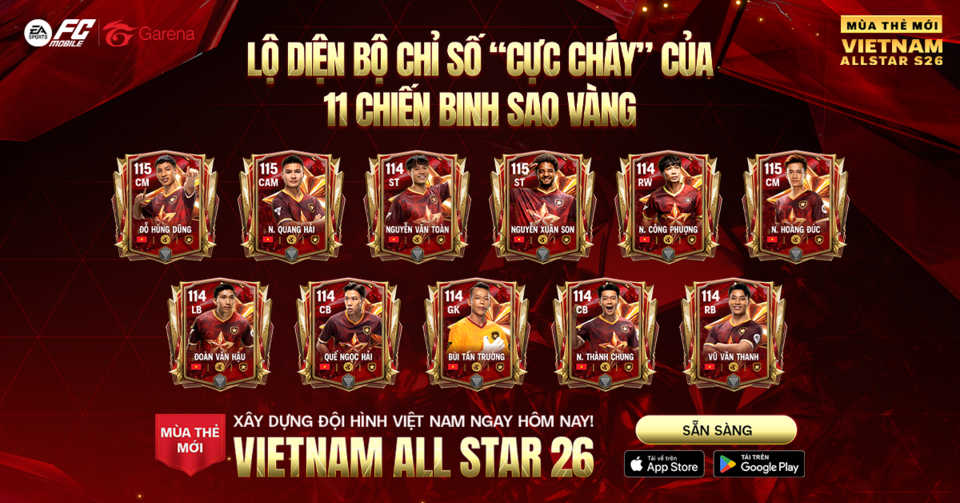 Dàn sao Việt hội tụ trong sự kiện Tết Đủ Đầy FC Mobile Việt Nam