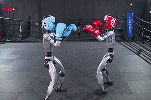 Robot hình người Trung Quốc "so găng" kick boxing
